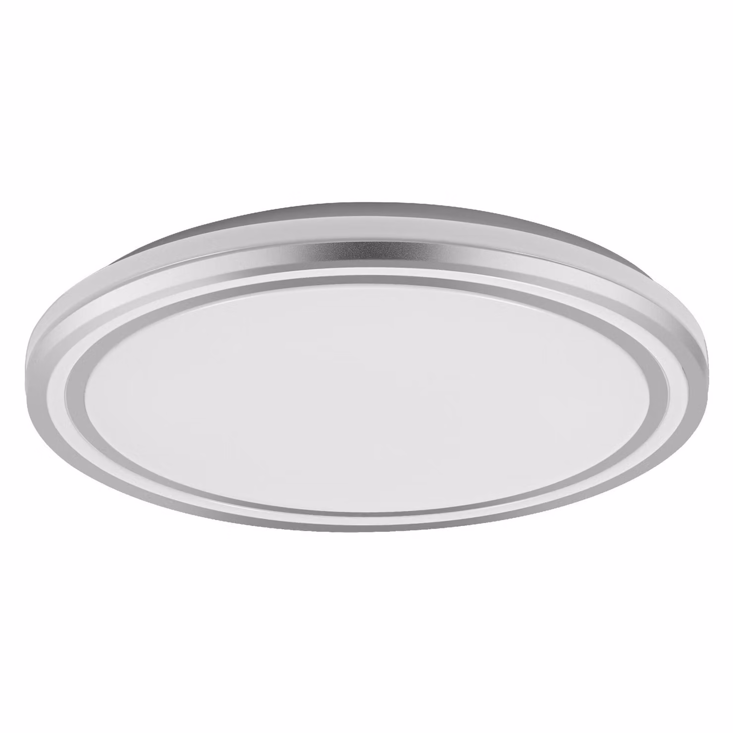 LEDVANCE ORBIS Helman plafoniera con LED, bianco/argento, 16W, 1100lm, 3000K, 830 friendly warm white, diametro 295mm, viti e tasselli di montaggio inclusi