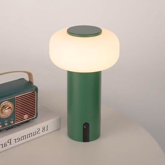 Lampada da tavolo a LED - Soluzione ricaricabile - Illuminazione d'atmosfera - Regolabile senza fili - 8-16 ore di autonomia - Rosso