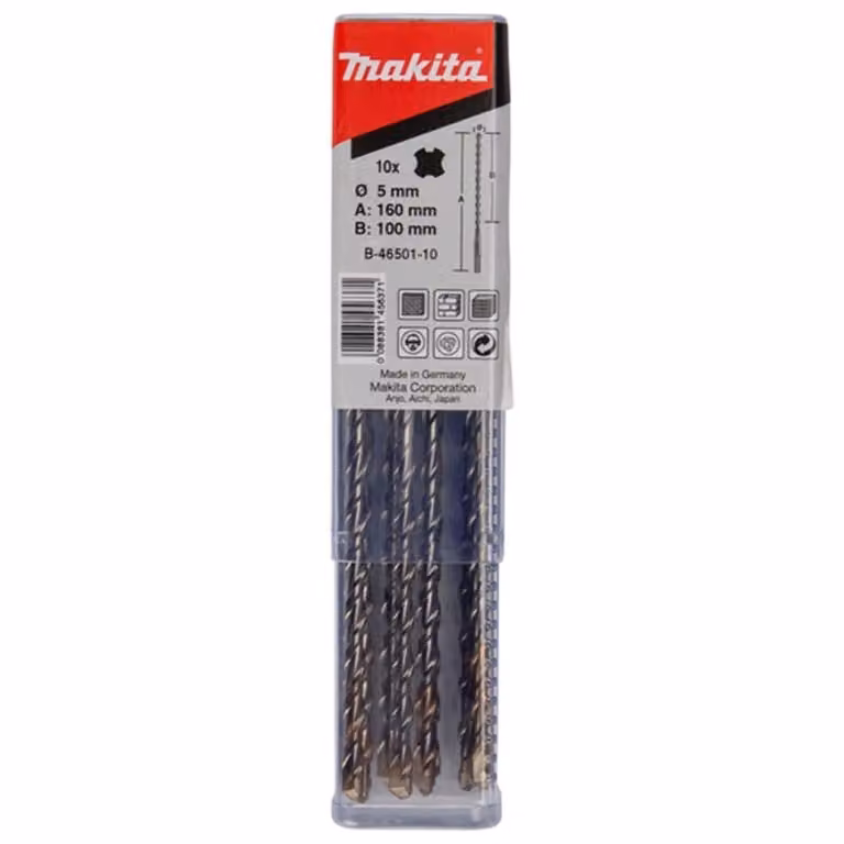 Trapano a percussione B-46501-10 D.5mm L.160mm SDS-VPLUS Lavoro-L.100mm
