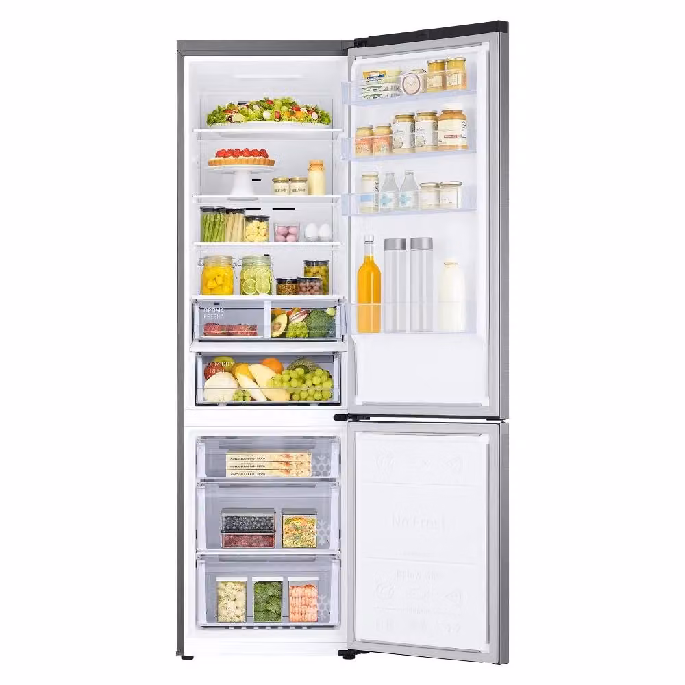 Frigorifero Combinato Samsung RB38C607AS9 Silver Classe A con Tecnologia No Frost e SmartThings, Capacità 387 Litri, H 203 cm x L 59,5 cm x P 65,8 cm – 2