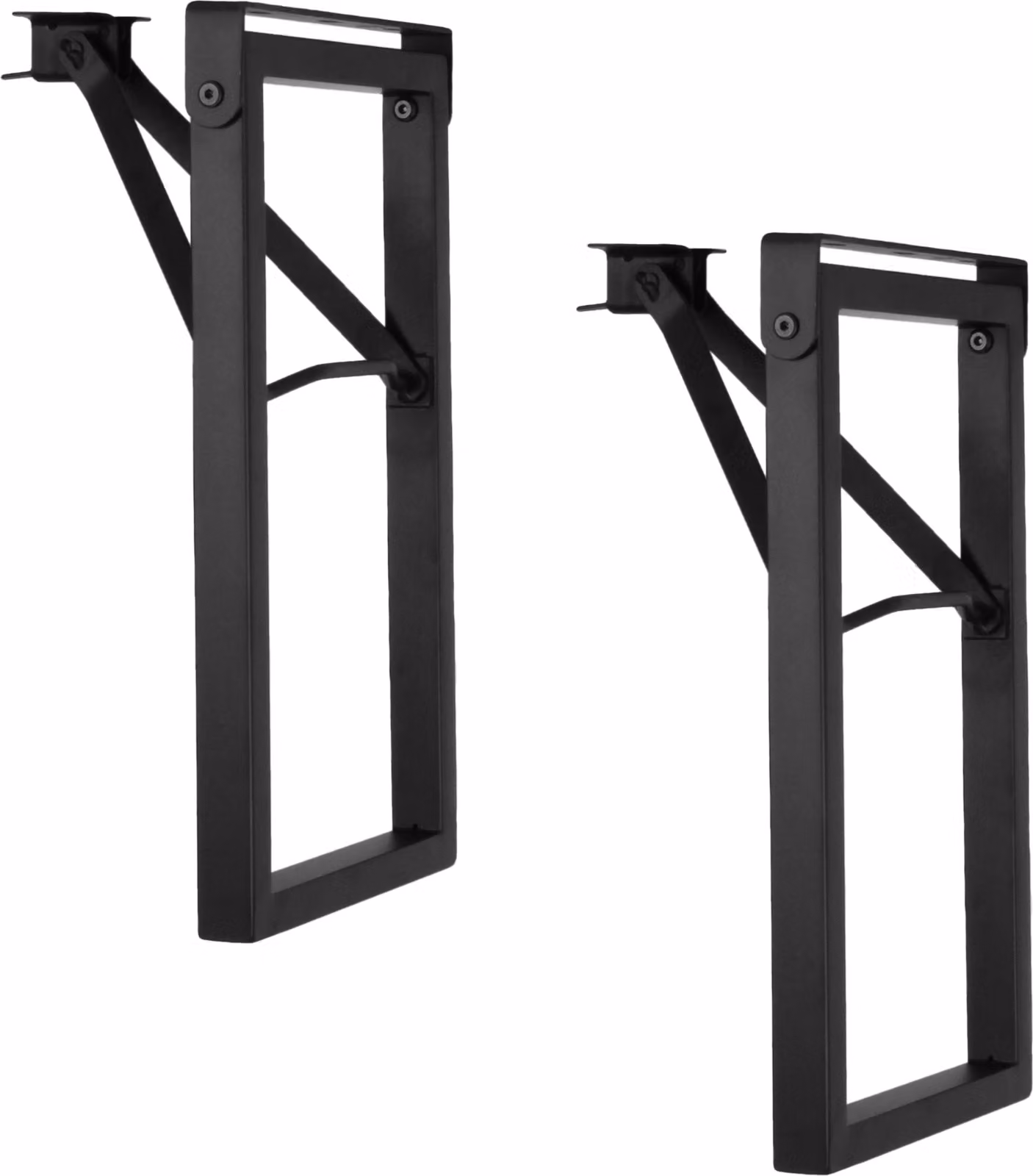 Natural Goods Berlin telaio per tenda da birra RECHTECK, set per tenda da birra fai da te, telaio per tavolo pieghevole, telaio per panca, set per tendone, inossidabile, H43 x L23cm - panca, nero, 2 pezzi