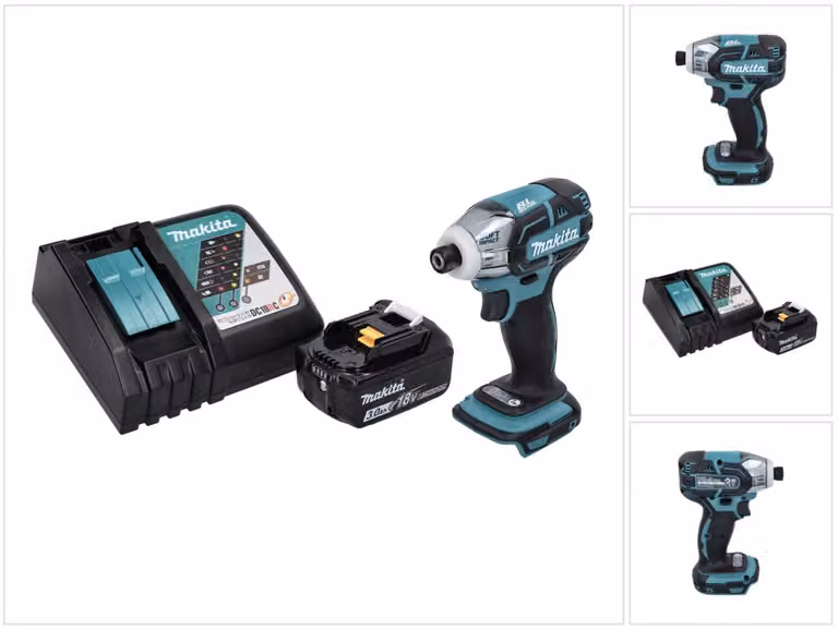 Avvitatore a impulsi a batteria Makita DTS 141 RF1 18 V 40 Nm 1/4" brushless + 1x batteria ricaricabile 3,0 Ah + caricabatterie