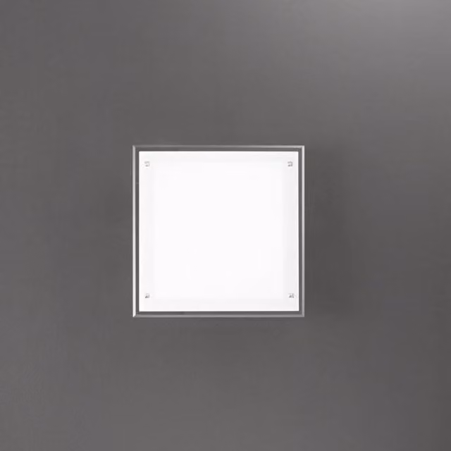 Plafoniera Moderna Perenz in Vetro e Metallo Bianco e Cromo con LED da 30W Dimmerabile IP20