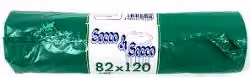 Set di 10 sacchi per la spazzatura Gel Sac con legaccio, capacità 170 Lt, colore verde