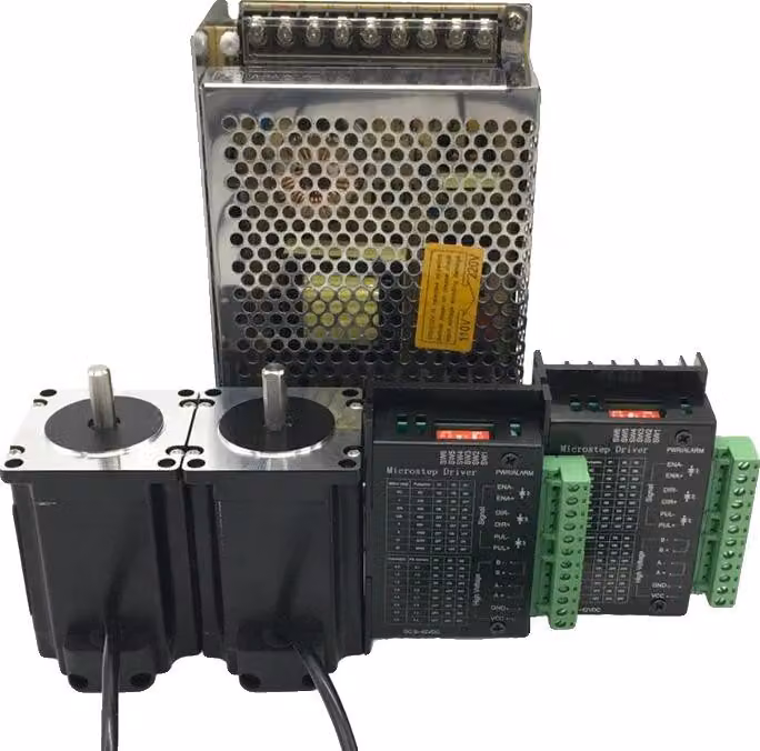 Motore passo-passo, Nema 23, driver TB6600, alimentazione 2 kit, 1,2Nm