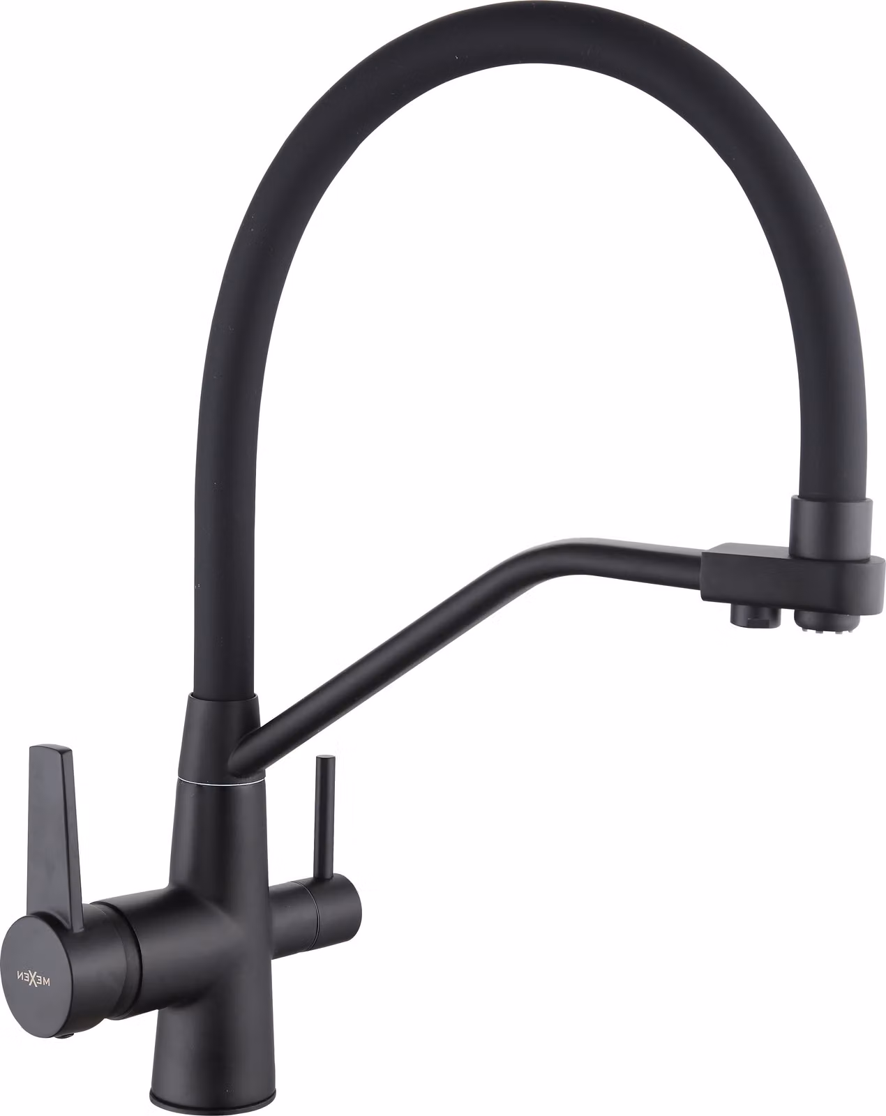 Mexen Duo rubinetto da cucina, nero - 671701-70