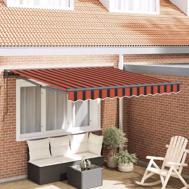 Struttura della tenda Arancione e Nero 350 x 250 cm 3330242