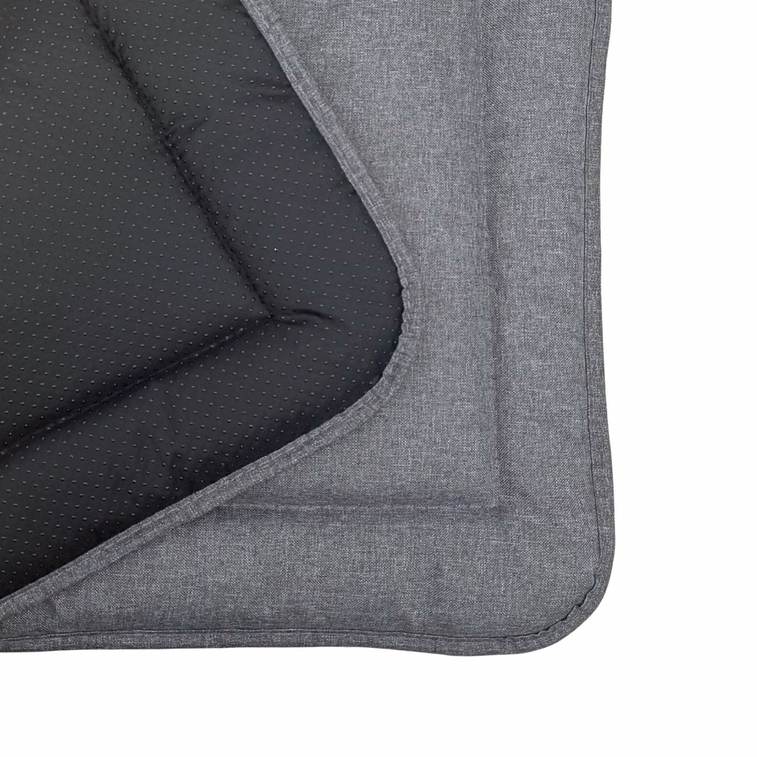 Tappeto per cani DOTTY con motivo a zampe grigio grafite taglia M (75×60 cm) antiscivolo, impermeabile e di facile manutenzione, accogliente luogo di riposo per cani di taglia media