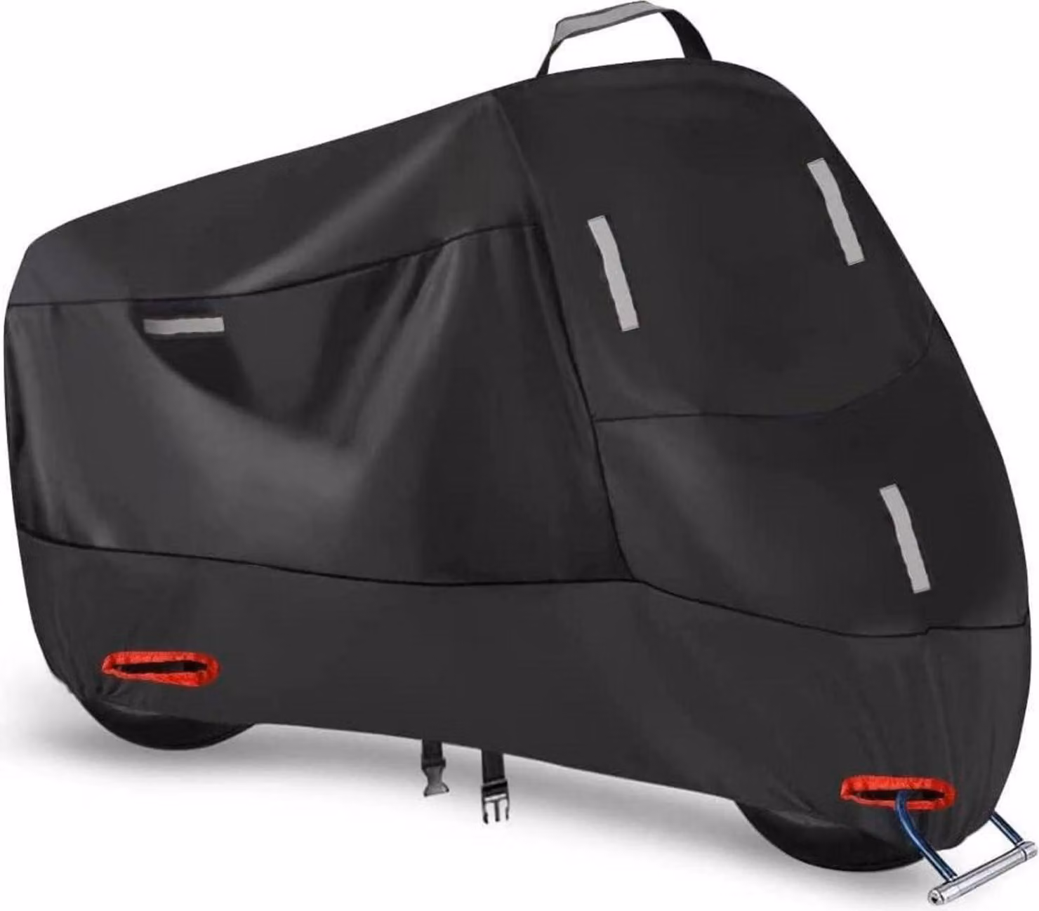 Copertura moto 300D Copertura impermeabile Oxford XXXXL Argento Nero