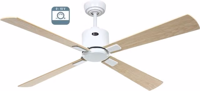 ECO NEO III 132, Ventilatore senza Luce Corpo Bianco, CasaFan Corpo: Bianco, Colore Pale: Acero e Faggio