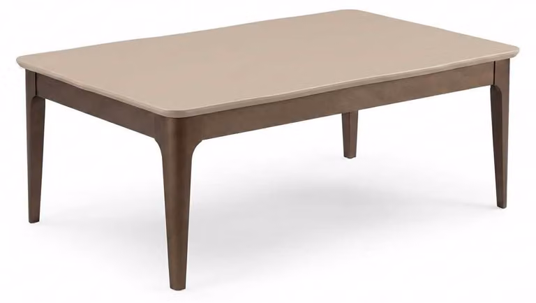 Tavolino da divano beige, design moderno, lussuoso, tavolino ausiliario, tavolino per il soggiorno, in legno