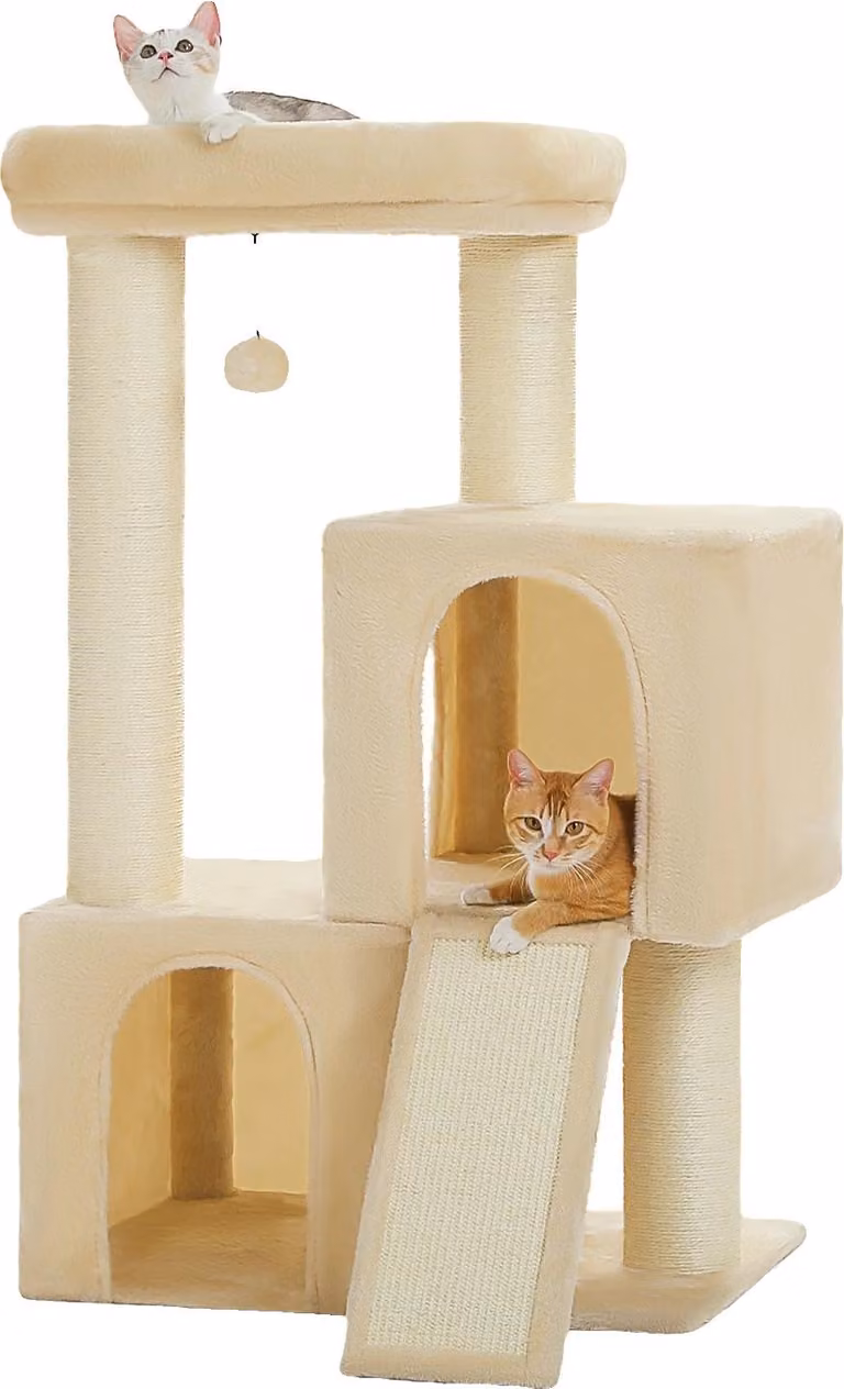 Albero di gatto, design a più livelli, struttura robusta, AMT0267BG, L