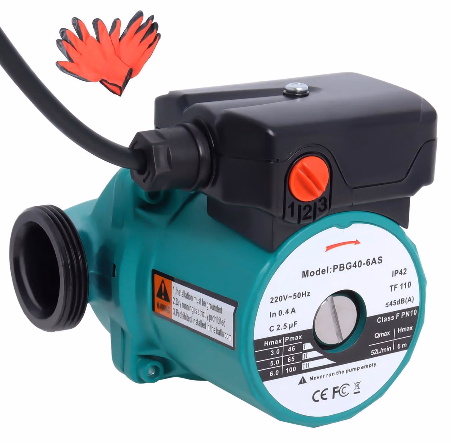 Pompa di circolazione per riscaldamento RS25-60/130, pompa di circolazione domestica ad alta efficienza