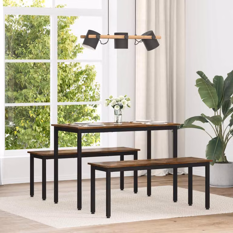 vidaXL Tavoli da pranzo 110 x 55 x 75 cm Legno ingegnerizzato