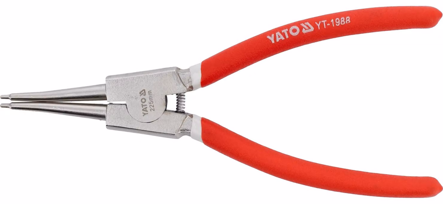 Pinza a becchi lunghi per anelli di sicurezza, 225 mm
