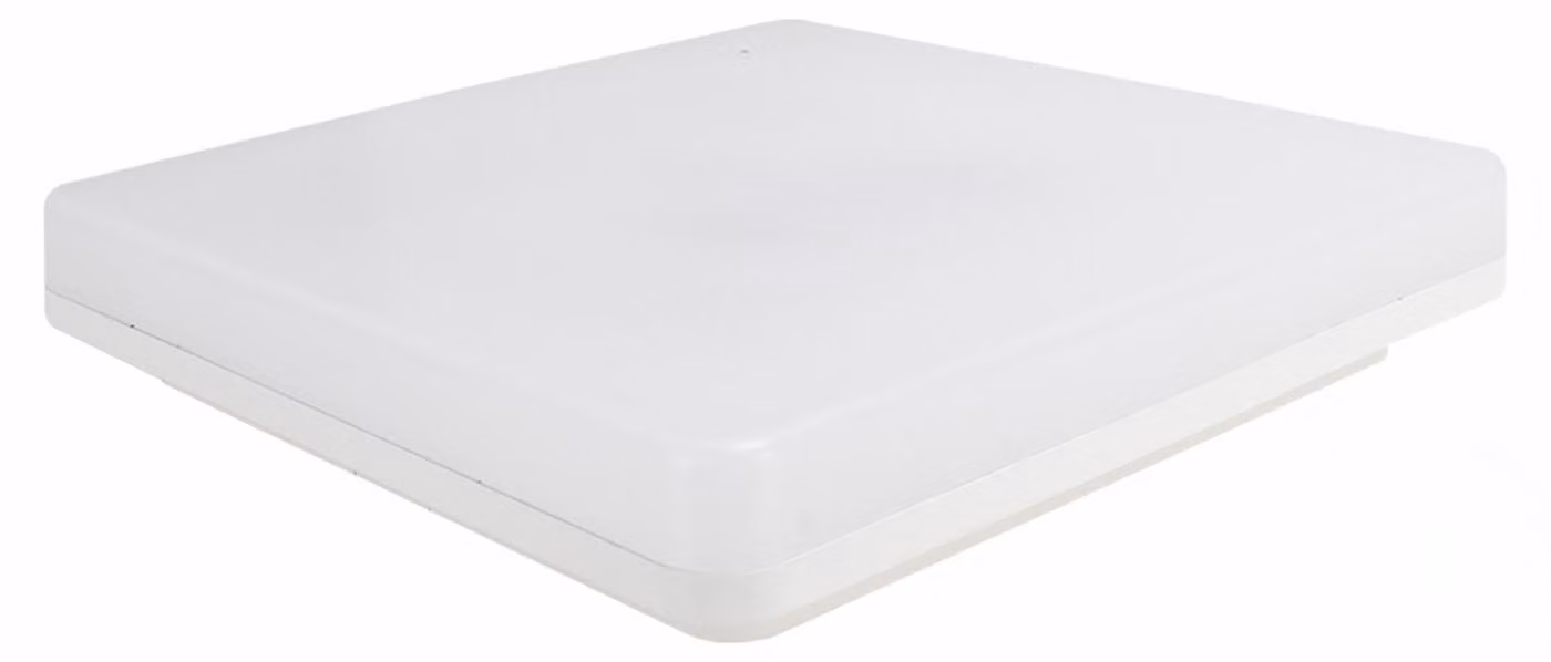 Alcapower Plafoniera LED Quadra CCT 24W con Sensore a Microonde e Telecomando, Temperatura Luce Selezionabile 3000K-4000K-6000K, Protezione IP54