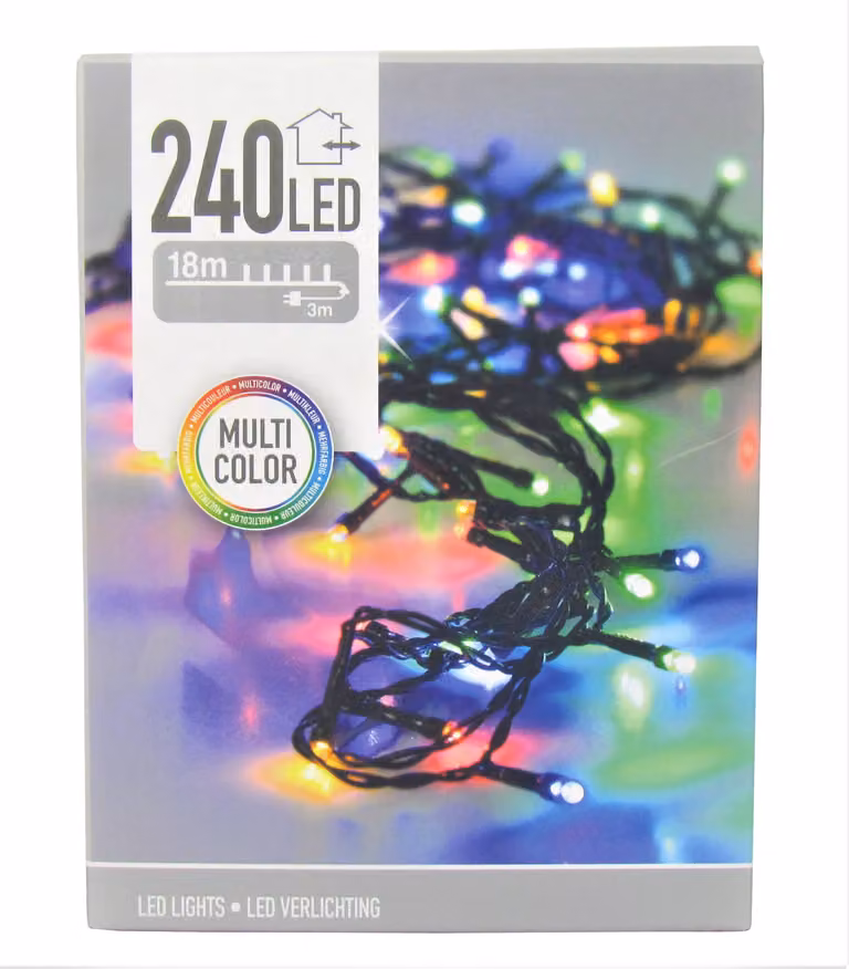 Luci per albero di Natale 240 led multicolore