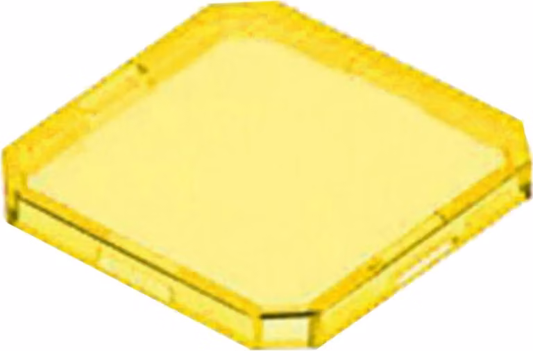Georg Schlegel Cappuccio pulsante, piatto trasparente Colore giallo Versione scrivibile e illuminabile - 1 pezzo