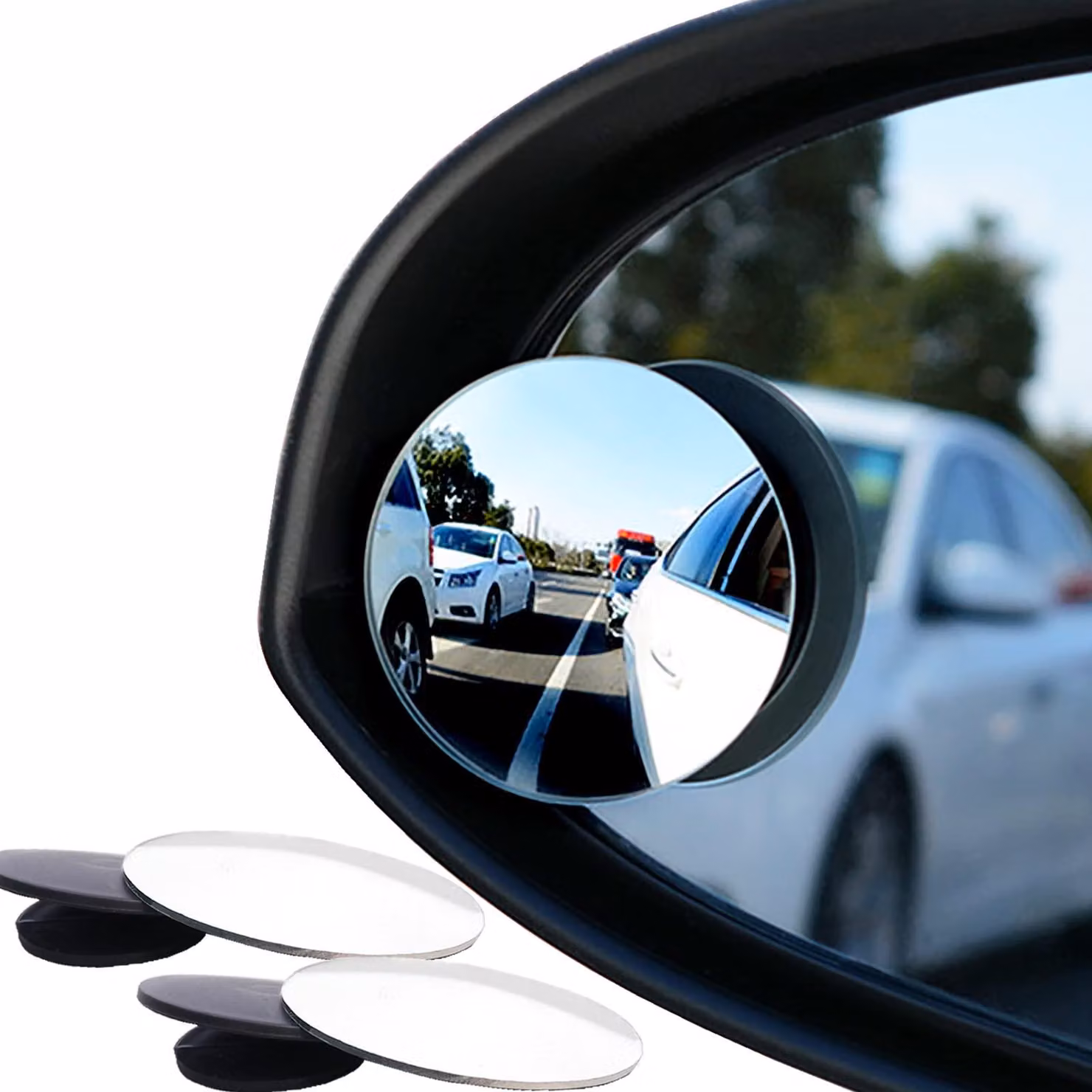 Specchi retrovisori per auto, 2 pezzi, adesivi, specchi grandangolari ad alta definizione per una maggiore sicurezza