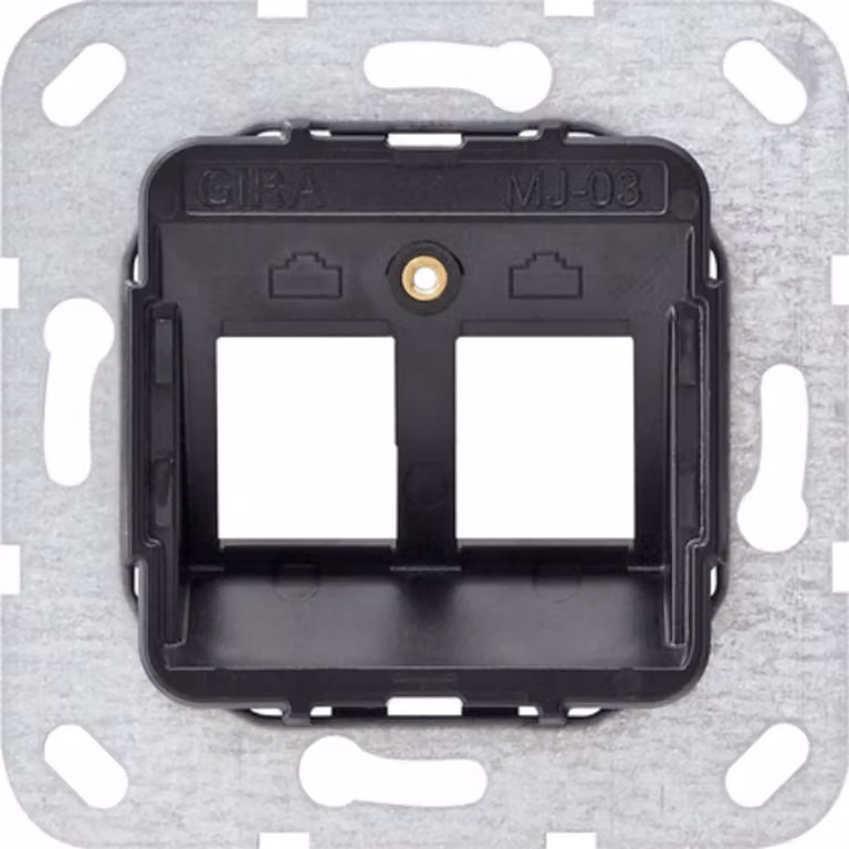 Gira Modular Jack 3 Anello di supporto da incasso a 2 prese 560300