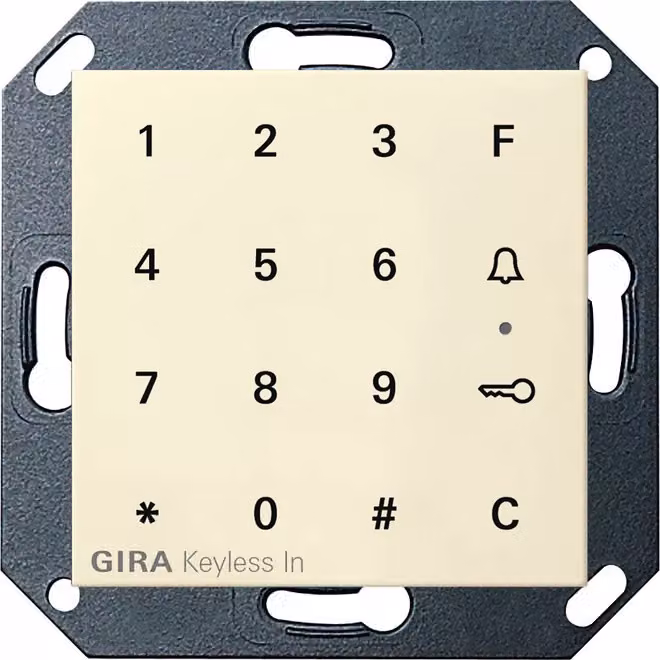 Gira 260501 Gira Keyless In tastiera a codice Sistema 55 Bianco crema