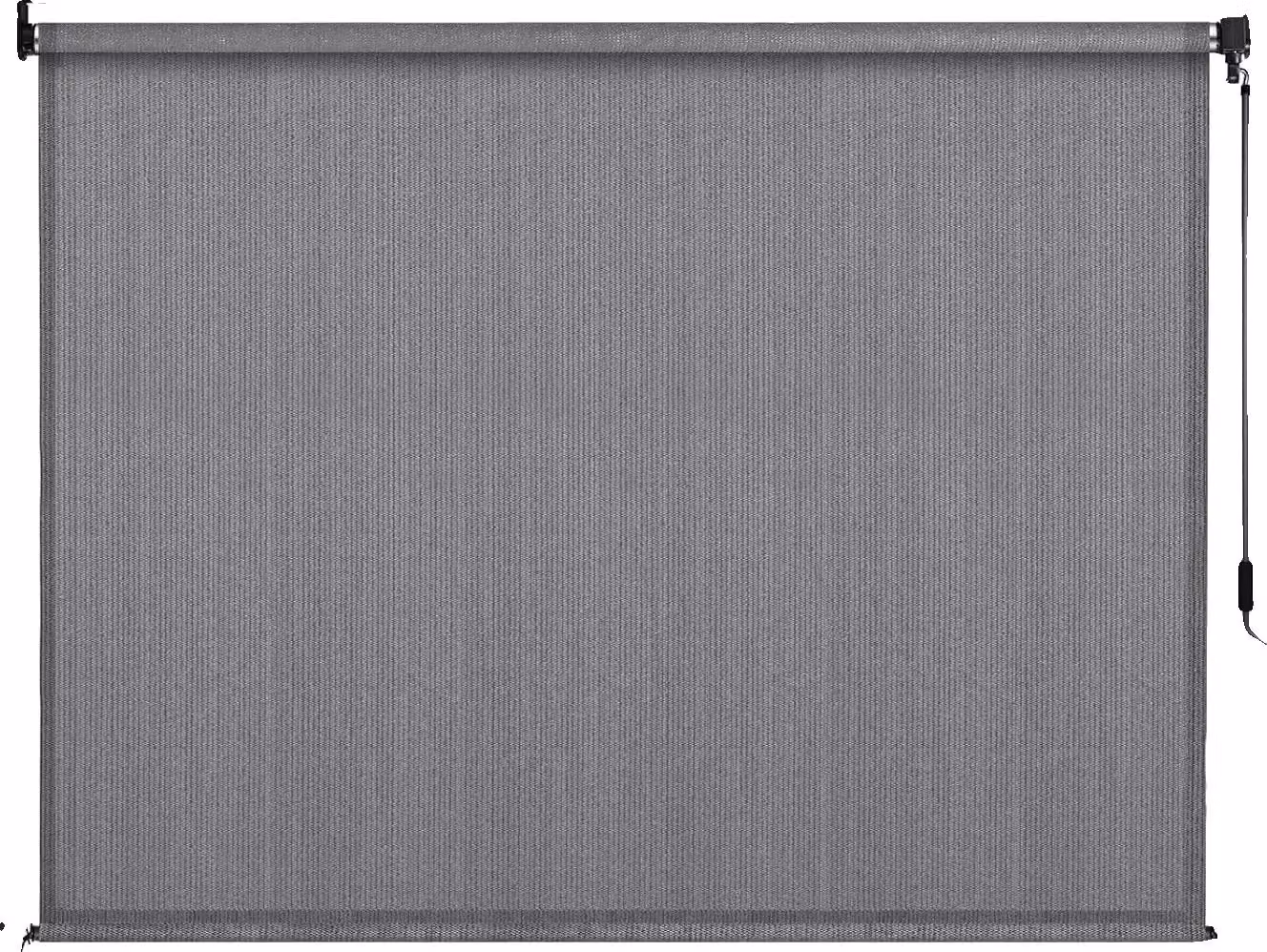 Tenda a rullo per esterni, design senza fili, protezione UV, grigio 240x240cm