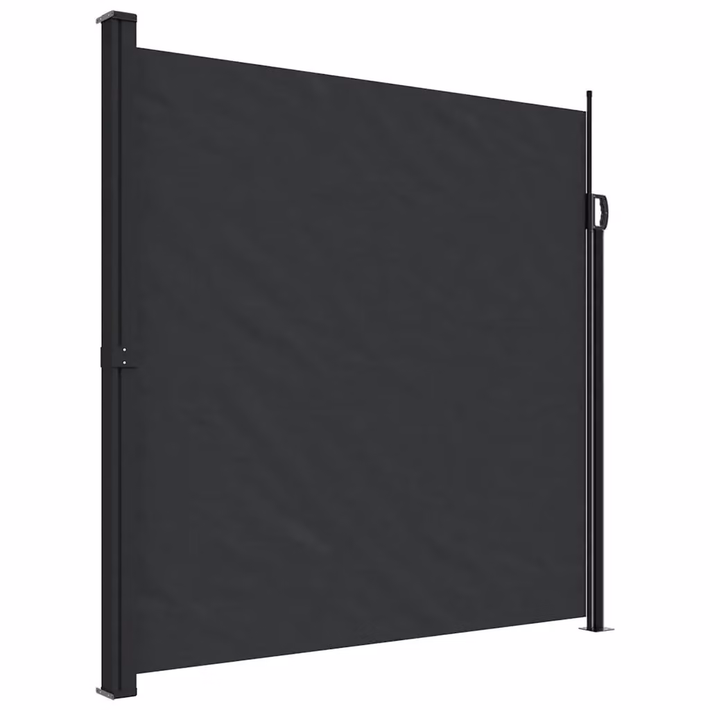 Tenda da sole laterale retrattile DESIGN IN per balcone e giardino, colore nero, L: 500 cm, H: 200 cm – 2