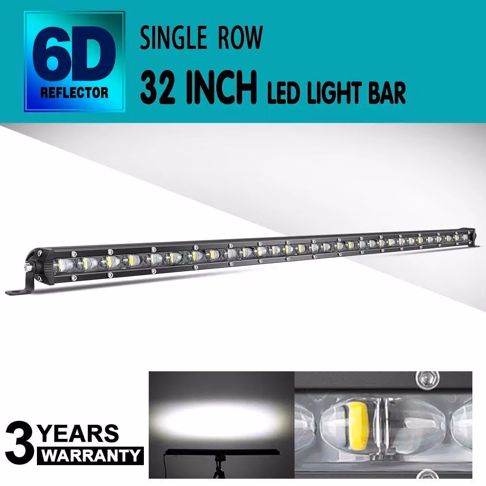 Barra luminosa a LED, impermeabile, lunga durata, barra luminosa a LED da 32 pollici