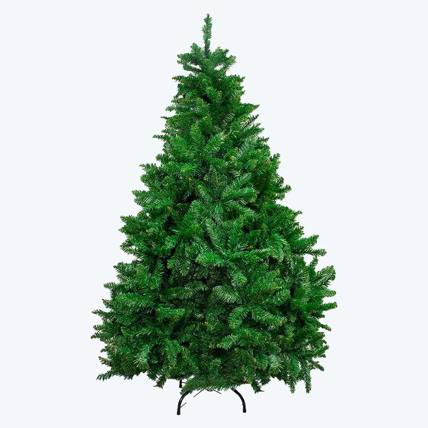 Albero di Natale artificiale, disponibile con illuminazione opzionale, in diverse dimensioni, adatto sia per interni che per esterni