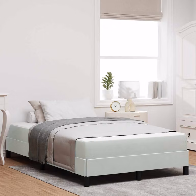 Letto a molle con materasso vidaXL Grigio, L/P: 120 x 200 cm