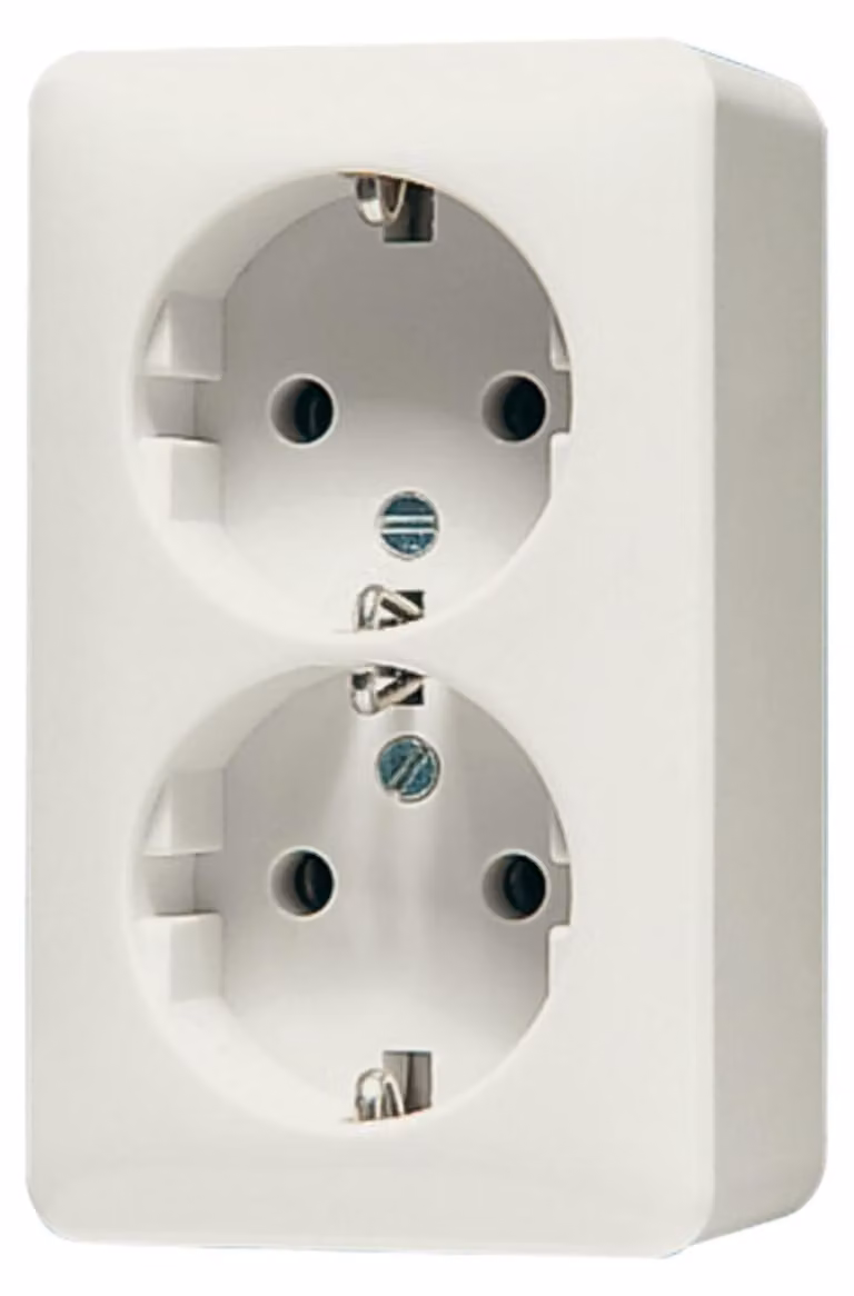 Presa di corrente Jung SCHUKO, 2-gang 16A 250V 6020 A