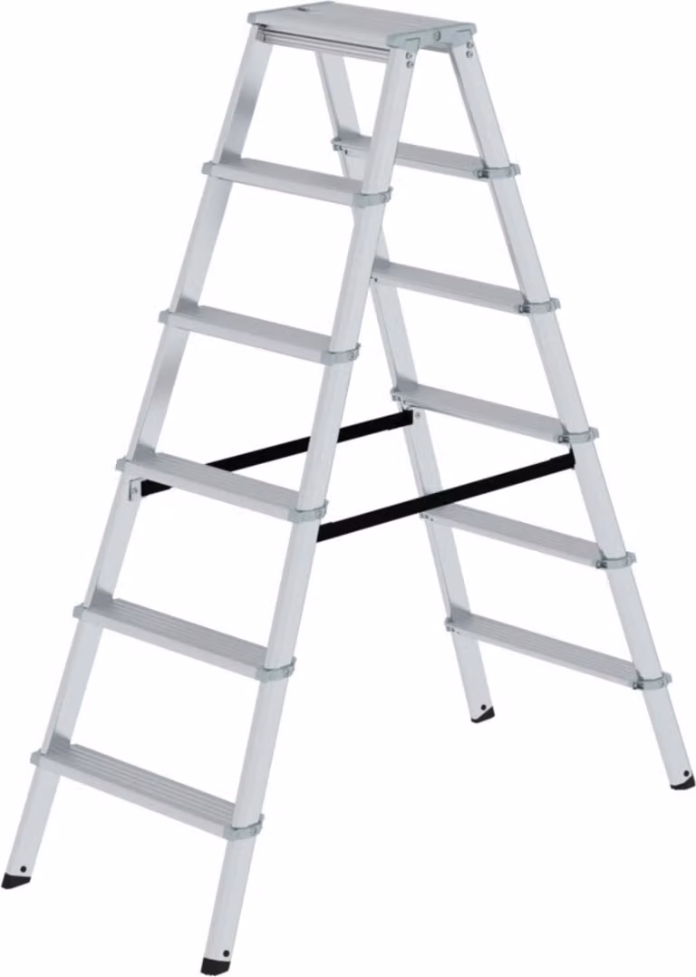 MUNK Stufen-Stehleiter beidseitig begehbar 2x6 Stufen