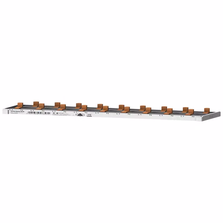 Guida a morsetto Siemens compatta, collegamento 10 mm², 1 polo/neutro, 9x apparecchio compatto 1 TE 5ST36747