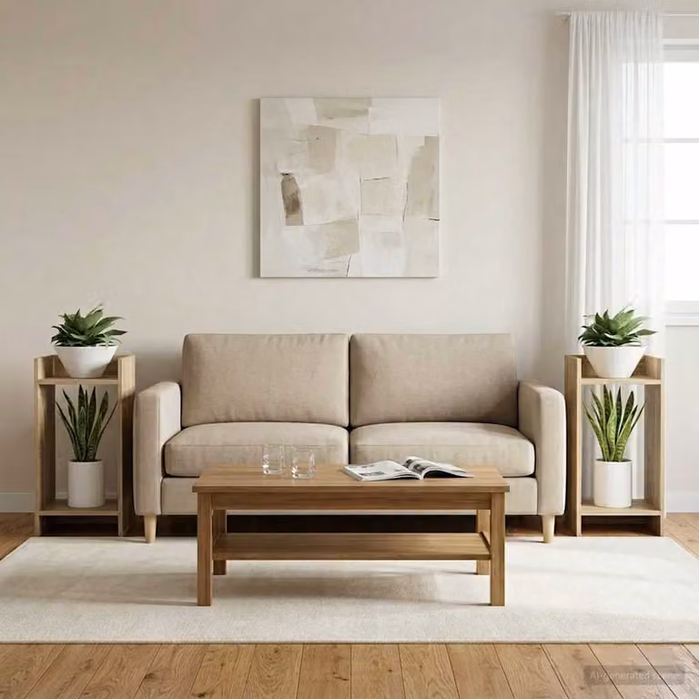 Set di 2 supporti per piante vidaXL in legno marrone, L/P/H: 30 x 30 x 60 cm