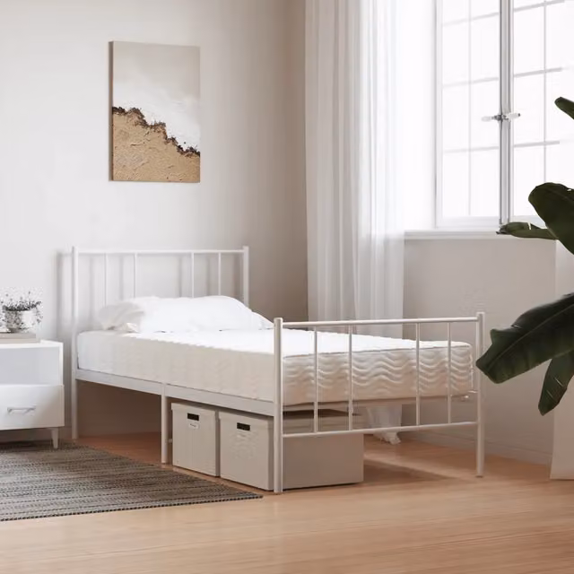 Materasso in schiuma comfort foam bianco vidaXL L 80 cm x P 200 cm