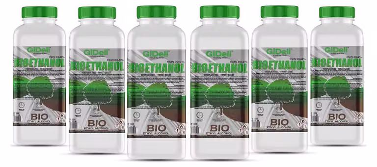 Bioetanolo profumato alla foresta 96,6% 6L per caminetti universali senza fumo e senza fuliggine GiDeli