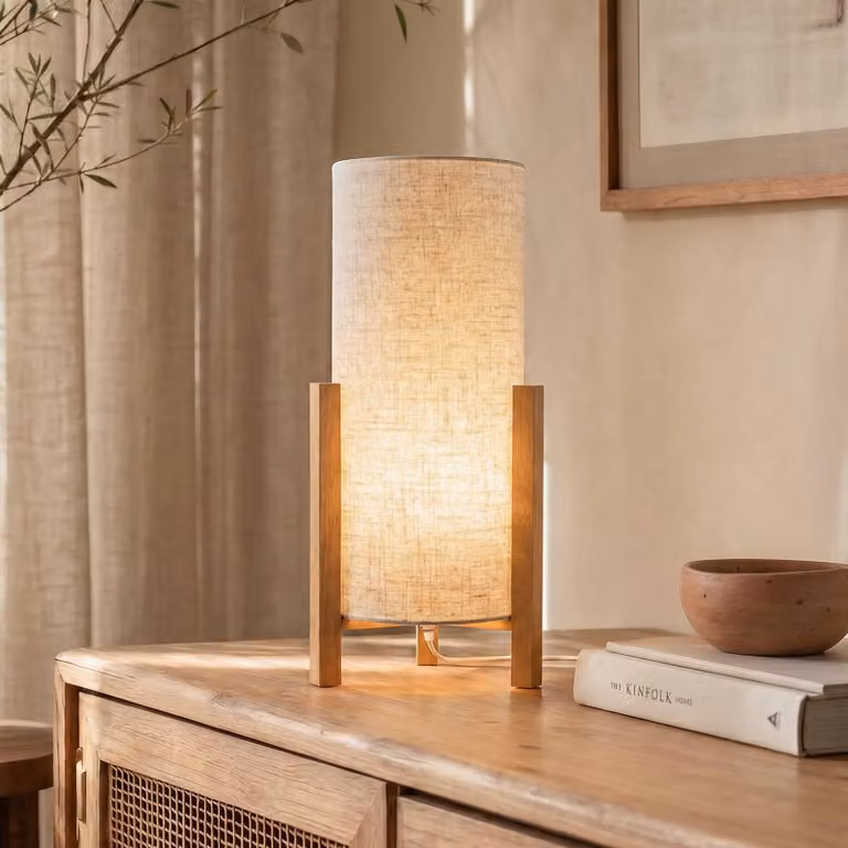 Näve Lampada da tavolo 3193, Legno chiaro, Soggiorno / Sala da pranzo, Legno, Scandinavo, Lampada da tavolo