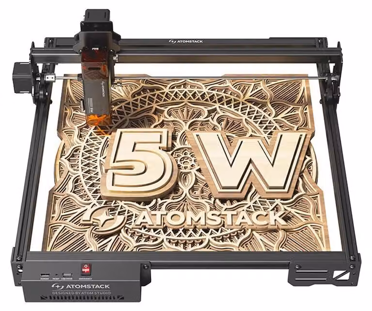 Inciseur laser, potenza di uscita 5W, alta precisione, modello EU, A5 Pro V2-5W, con Wi-Fi