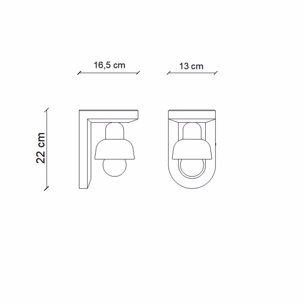 Applique Art Déco Ferroluce Berimbau in Ceramica Marrone Moka e Turchese con Portalampada E27 – 2