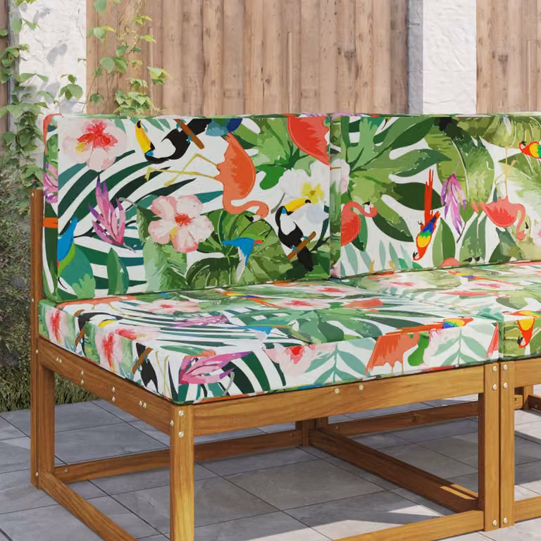 Cuscino per divano da esterno vidaXL in poliestere multicolore L 80 x P 80 cm