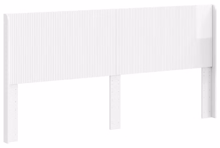 Testiera Letto Bianco Lucido Legno ingegnerizzato