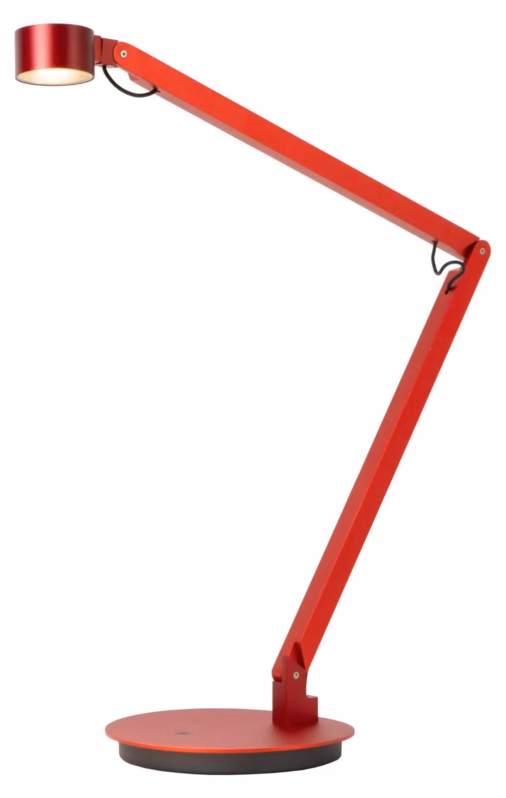 Lucide OGDEN - Lampada da tavolo - LED 3 StepDim - 1x7W 3000K - Rossa