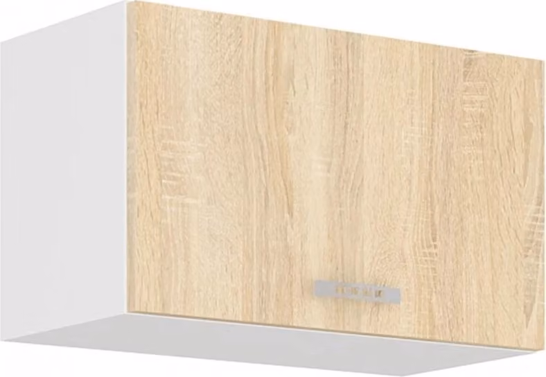 Armadietto per cappa aspirante SABRYA - larghezza 60 cm, rovere sonoma / bianco