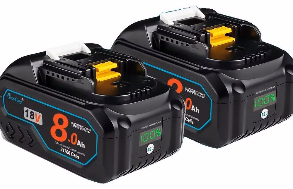 Batteria, capacità 8 Ah, elevata potenza di scarica, 2 batterie da 8 Ah