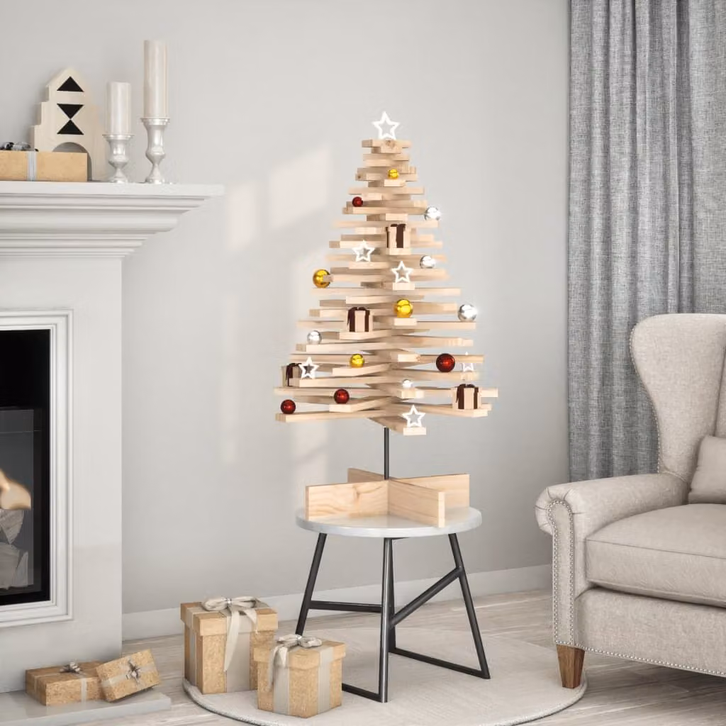 Maison Exclusive - Albero di Natale in legno da decorare 100 cm in legno massello di pino