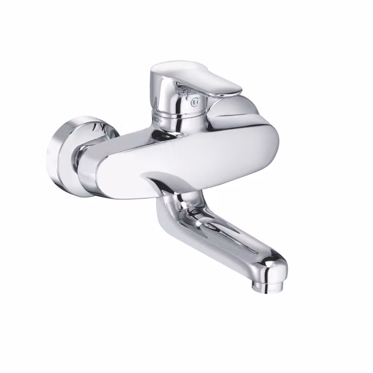 Miscelatore monocomando per lavello Kludi Objekta, sporgenza 115 mm, cromato, 1 pz.