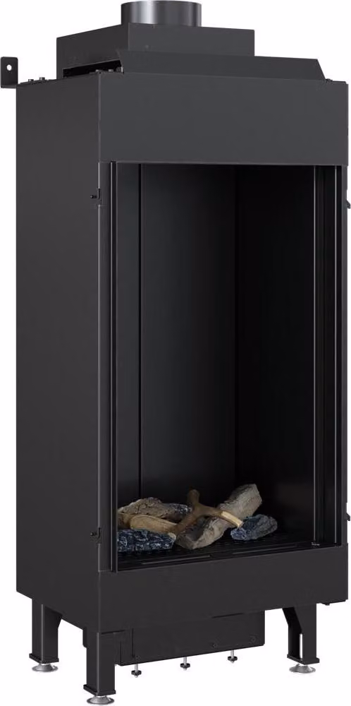 Caminetto a gas KRATKI LEO 68 frontale propano butano ∅ 100/150 4,1 kW