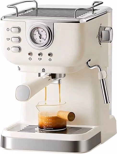 Macchina per Caffè Espresso Professionale - Semi-Automatizzata - Con Sfumettatore di Latte