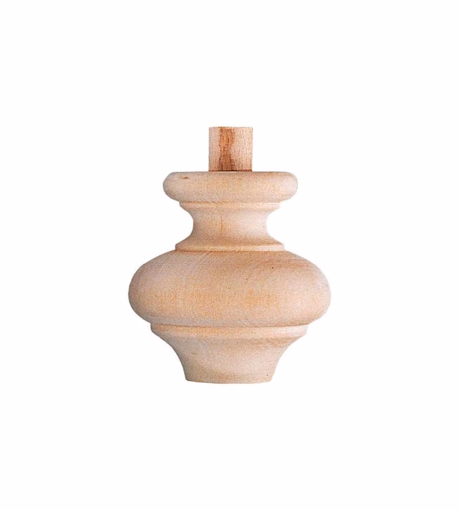 Piedi per Mobili in Faggio Naturale Grezzi - D. 75 x 85 mm
