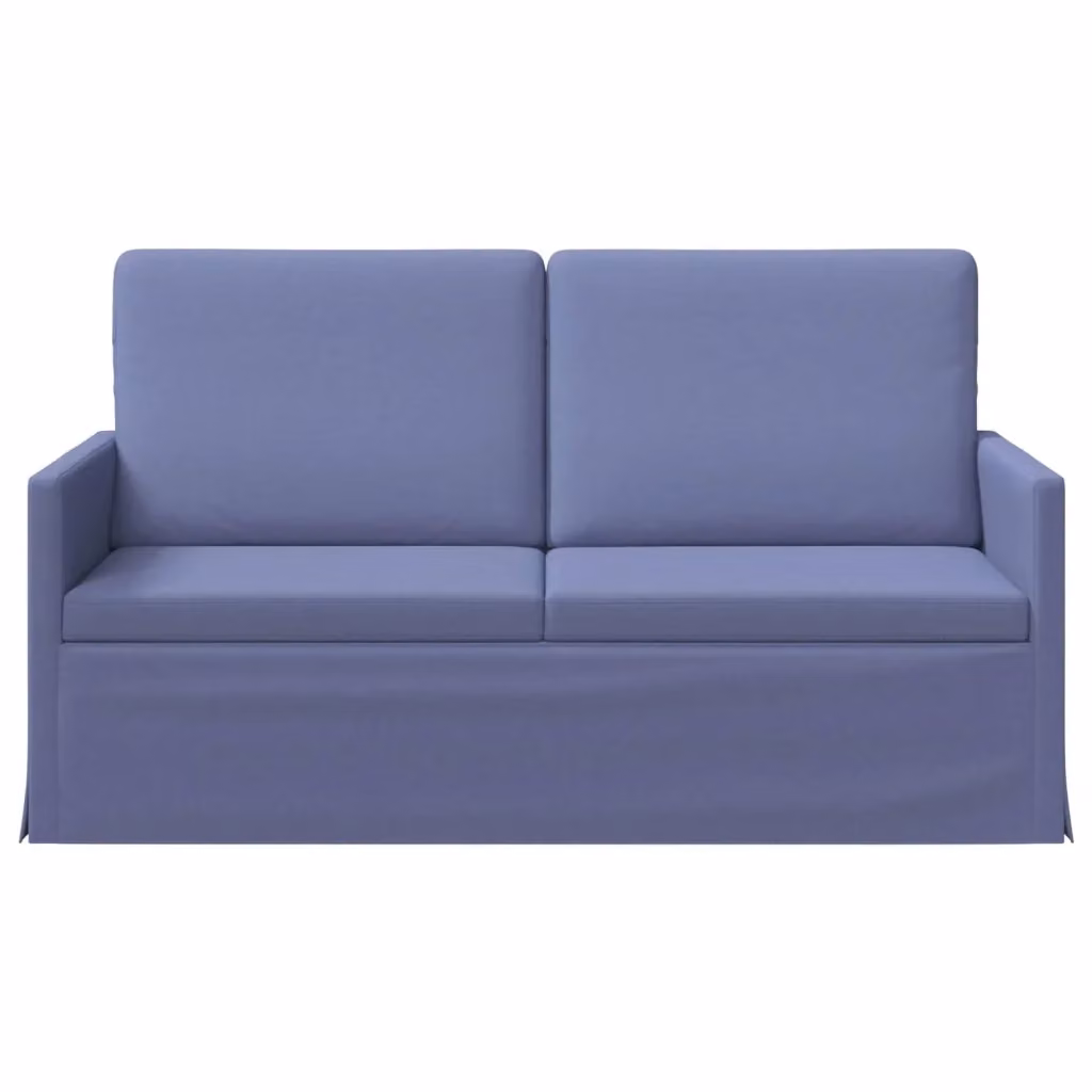 Divano a 2 posti moderno vidaXL in tessuto blu con struttura in metallo L: 150 cm, P: 81 cm, H: 82 cm – 2